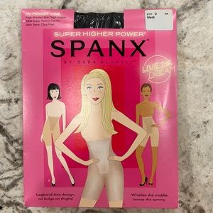 BRAND NEW NEVER WORN SPANX - Super High Power “In-Power Line - Size D - BLACK